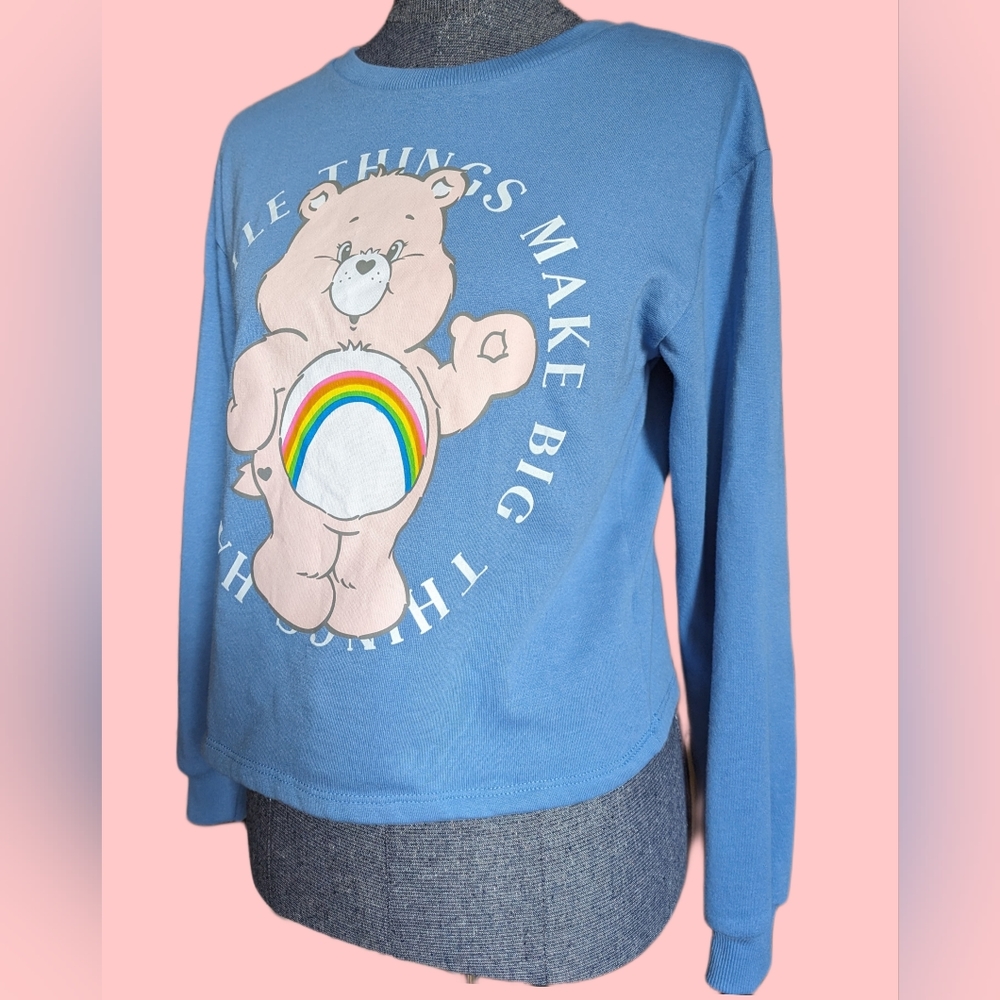 Cheer Bear🌈Care Bears Cropped Sweatshirt
